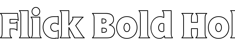 Flick Bold Hollow Font Download Free